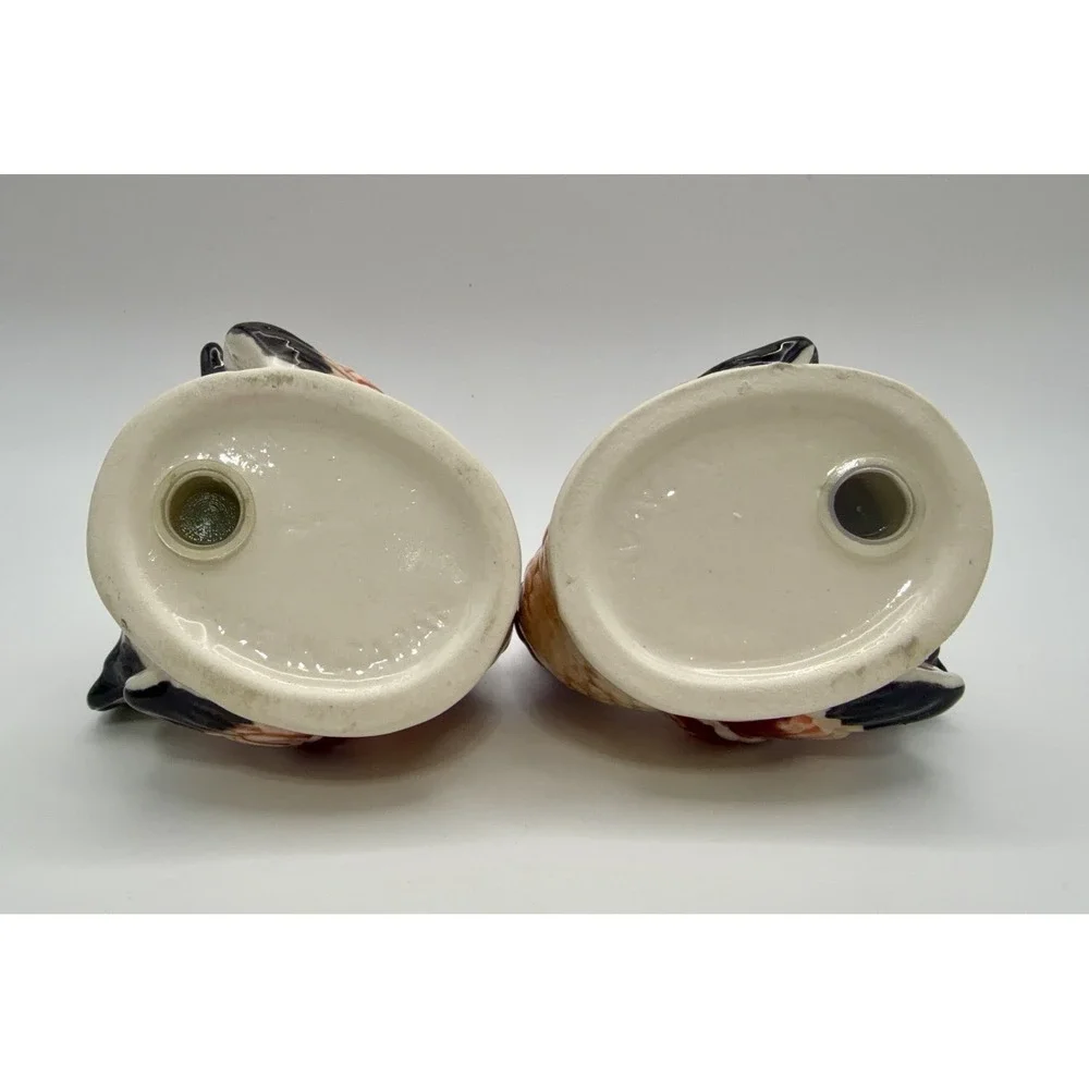 Vintage Turkey Toms Salt & Pepper Shakers Japan Thanksgiving Decor Ceramic Set